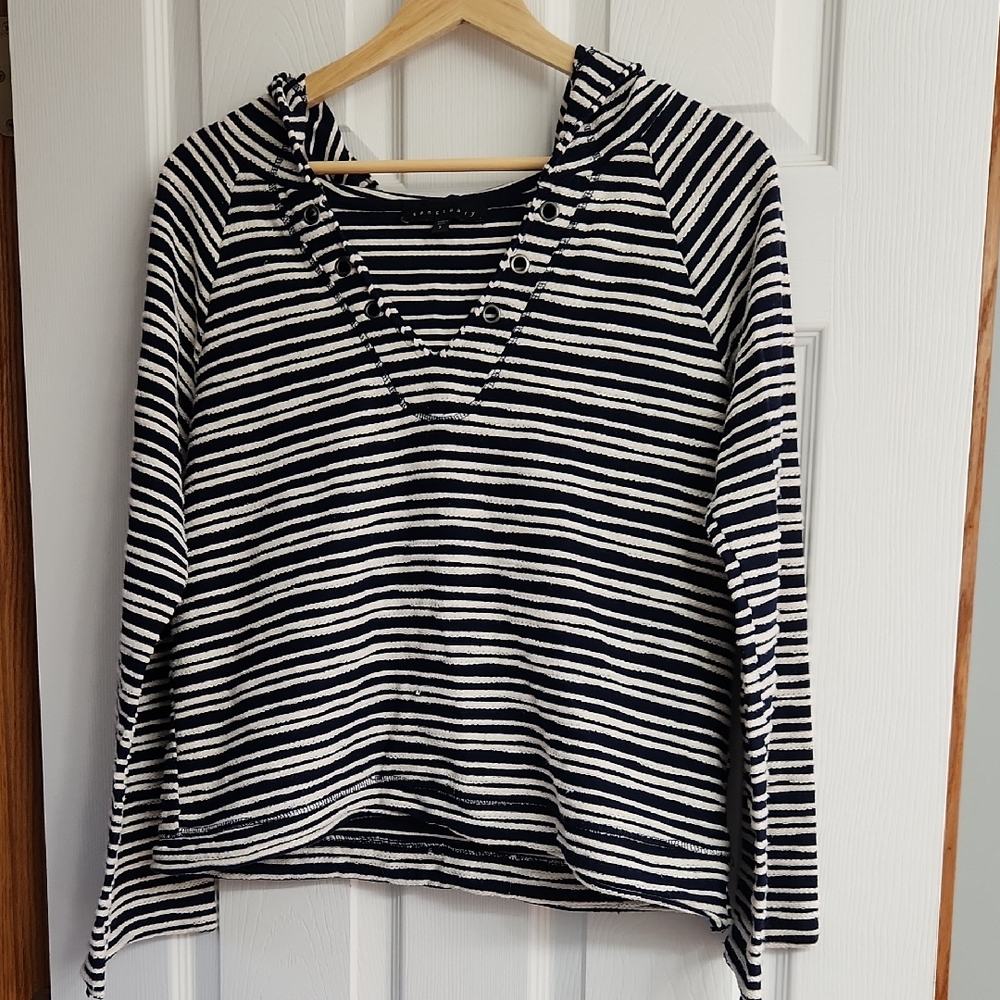 Sancruary Striped Navy and White Women's Top size small